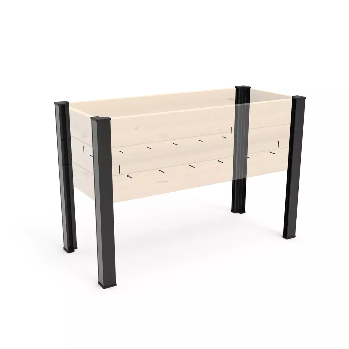 28-Inch Raised Planter Box Kit - Customizable, No Wood